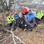 Gruppenfoto der Kraxler