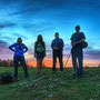 Gruppenbild im Abendrot