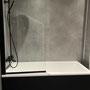 Shower room with bathtub