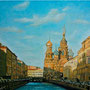 Saint Petersbourg ( Huile sur toile 100x81 )