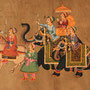 Procession du Maharaja, peinture sur manuscrit ancien, sans date.