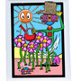 "FARMER"  (80x60x3.5cm acrylic on wooden panel including frame)