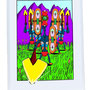  "SHY" (80x60x3.5cm acrylic on wooden panel including frame)