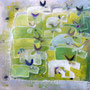 'Die weggeflogene Alm' (60 x 60 cm)