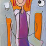 'Engel mit Elefanten' (15 x 30 cm)