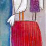 'Gespräch mit dem müden Friedensvogel' (30 x 90 cm)