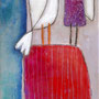 'Gespräch mit dem müden Friedensvogel' (30 x 90 cm)