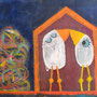 'Ausgemistet - Eingenistet' (30 x 40 cm)