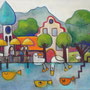 'Wasserburg am Bodensee' (80 x 140 cm)