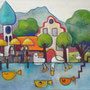 'Wasserburg am Bodensee' (80 x 140 cm)