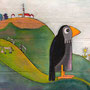 'Die Pfänderdohle' (30 x 40 cm)
