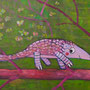 'Pangolin, frisch verliebt'  (50 x 60 cm)