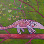 'Pangolin, frisch verliebt' (50 x 60 cm)