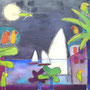 'Los Loros de Barcelona II' (60 x 140 cm)