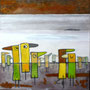 'Gelb-grüne Kolonie' (60 x 60 cm)