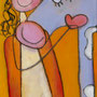 'Engel mit Kuh' (15 x 30 cm)