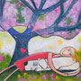 'Allways kiss your dog, before you go to sleep' (50 x 60 cm)