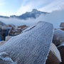 Frost zieht Wasser aus dem Brennholz