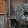 tOG-M.S.026 - "Immer am Rad drehen" - Steel Industry Ruhrgebiet NRW Germany - Cycle/ worked-OUT- 2012 - Edition 2/ 38 x 38 cm, Echtfotoabzug Alu-Dibond mit UV-Laminierung - Courtesy tOG-Düsseldorf (c) M. Sander 