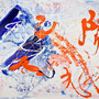 太陽神、100号 Sun God, 2010, 130.2 x 161.4 cm Acrylic on canvas (SOLD)