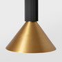 black anodised-champagne brushed anodised