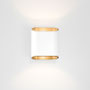 white structure-champagne anodised