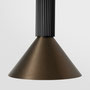 black anodised-bronze brushed anodised