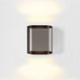 silver bronze brushed anodised-black matt