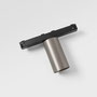 silver bronze brushed anodised