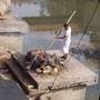 Verbrenungsstätte am heiligen Bagmati Fluss in Pashupati