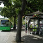 Busstation am Hafen