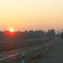 Sonnenuntergang auf der Ebene zwischen Hausen und Rifferswil ( Febr. 08)