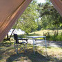 Campingplatzt für Eselwanderung