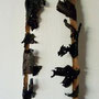 Ohne Titel - 3,   2012, Collagen auf Holzkörper 23 x 50 cm