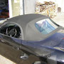 Porsche Boxster Cabrioverdeck in Sonnenlandstoff.