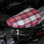 Yamaha Einzelsitz mit Stoff neu bezogen.