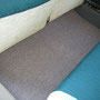 Hinterer Teppich eines Citroen ID aus Bouclè Haargarn Teppich neu angefertigt.