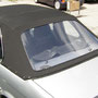 Heckteil eines BMW Bauer Cabrio in Sonnenlandstoff.