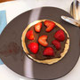 Pancake mit Schockolade und frischen Erdbeeren - hm lecker