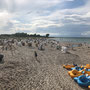Der Strand von der langen "Brücke" aus nach Westen