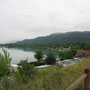 letzter Blick auf unseren schönen Campingplatz am Lac du Lit du Roi