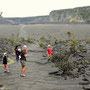 Wanderung durch den Kilauea Iki Krater, vor 50 Jahren noch ein voll gefüllter Lavasee.