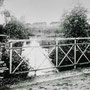 (0184/3) Fließ und Brücke, 1914, im Hintergrund der Alte Kietz