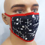 Upcycling Mundnasenmaske mit Piratentotenkopf, Behelfsmaske, waschbar, handgefertigt, Berlin