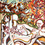 "Il giudizio universale" - pennarelli su carta - cm. 70x40
