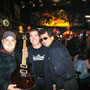 left to right: Johnny Hiland, me, Boomer Castleman in Nashville, Roberts