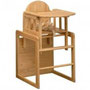 chaise haute modulable en petite table et chaise