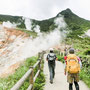 大涌谷から登山開始、最初は散策気分でしたが・・・