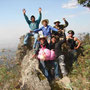 El grupo explorando la ruta. (Israel, Manuel, Daniel, Marcelo, Agustin y nuestro hermano Leo de Calpulalpan.