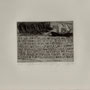 Berg, Claudia, Halle, Radierung, 2007. Auflage 60. Blatt 200 x 270 mm. Platte 85 x 120 mm. Ovid, Metamorphosen. Die Ankunft der Aslepiosschlange in Rom. 001